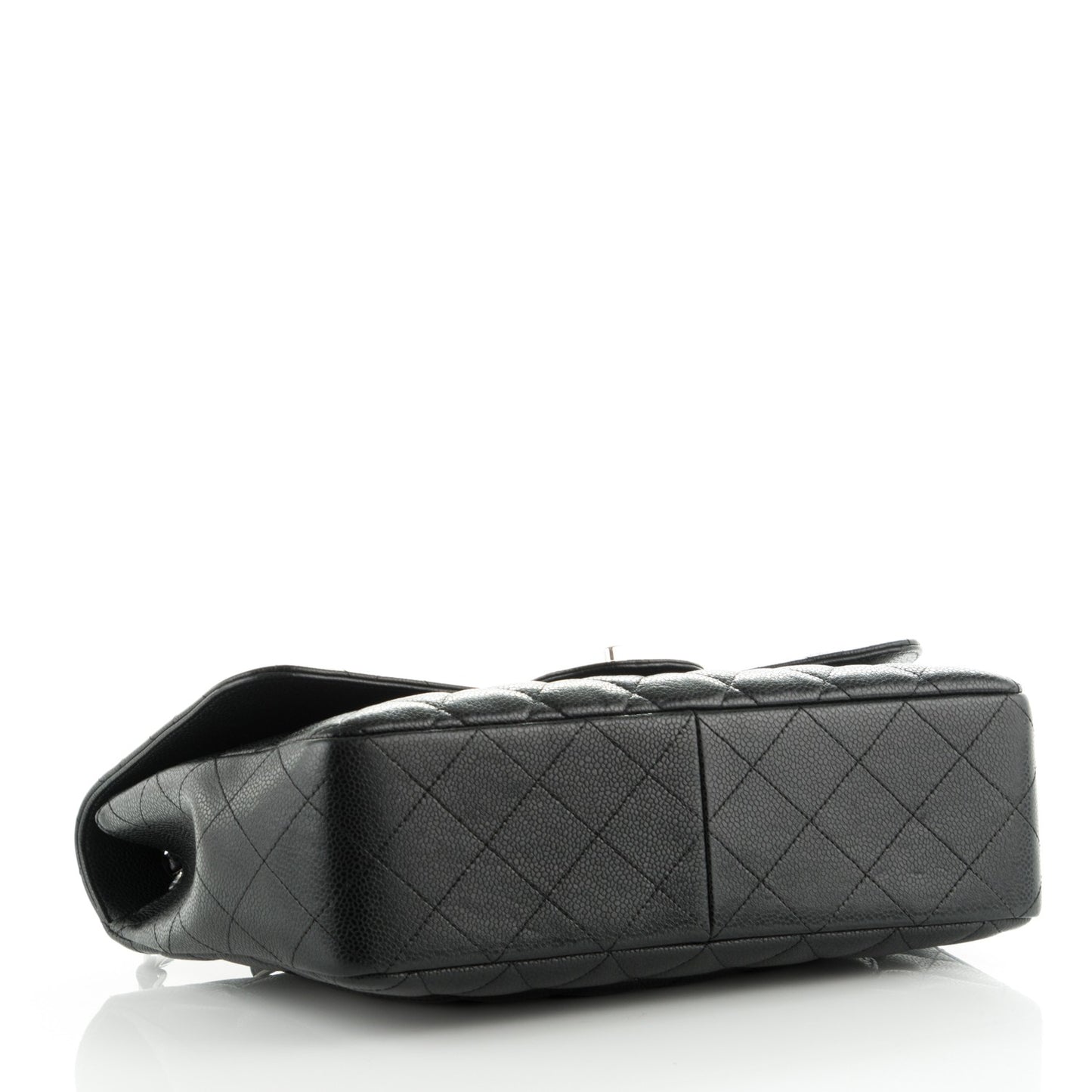 Caviar Quilted Jumbo Single Flap Black