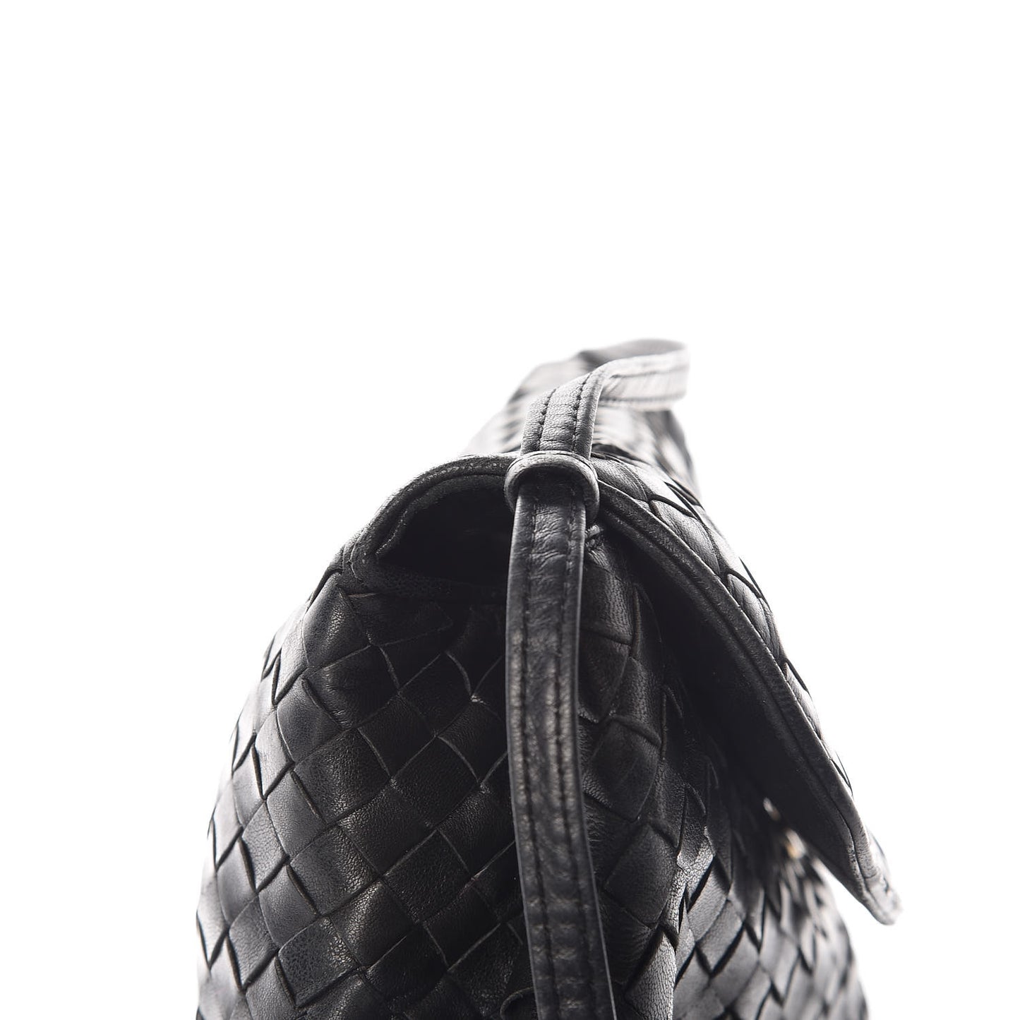 Nappa Intrecciato Crossbody Bag Black