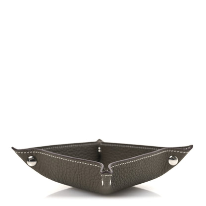 Hermes Taurillon Clemence Mini Mises et Relances Change Tray Etoupe 4 of 7