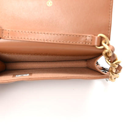 Chanel Lambskin Quilted Chanel 19 Flap Belt Bag Brown 5 of 11