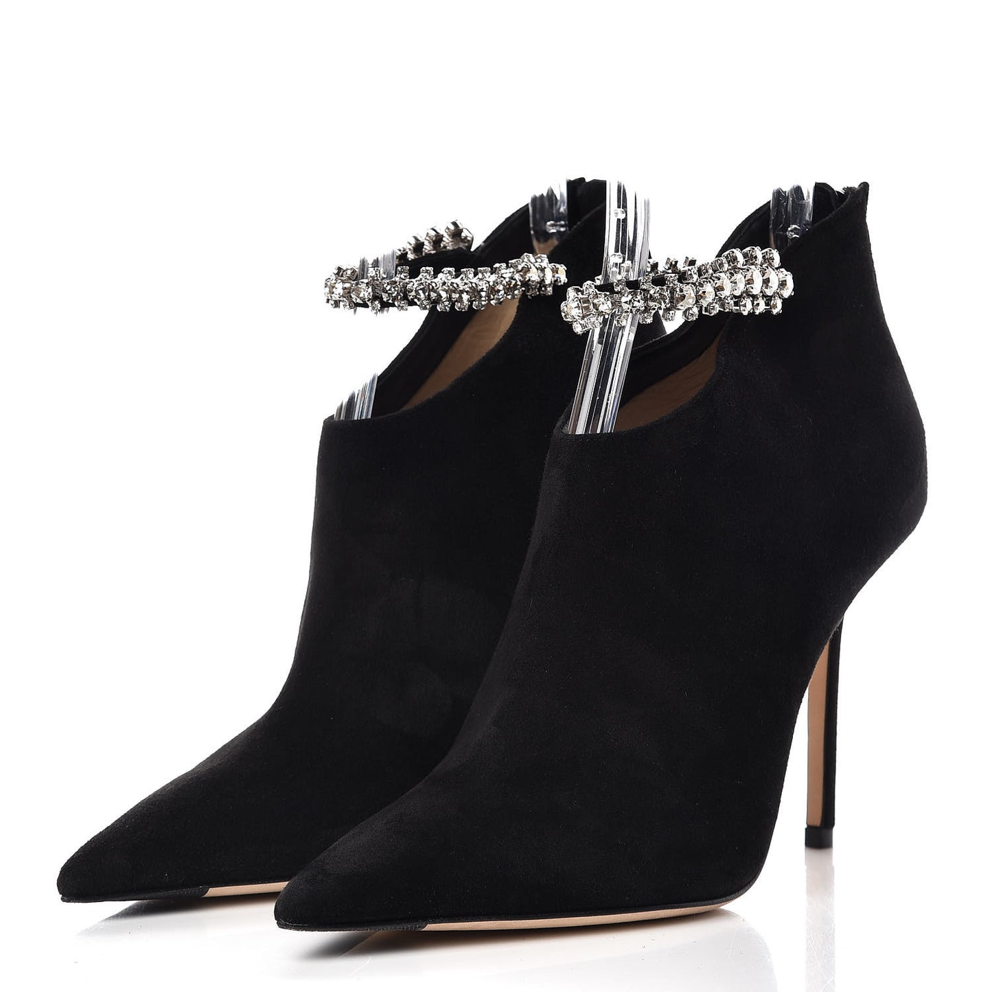 Suede Crystal Blaize 100 Ankle Boots 38.5 Black