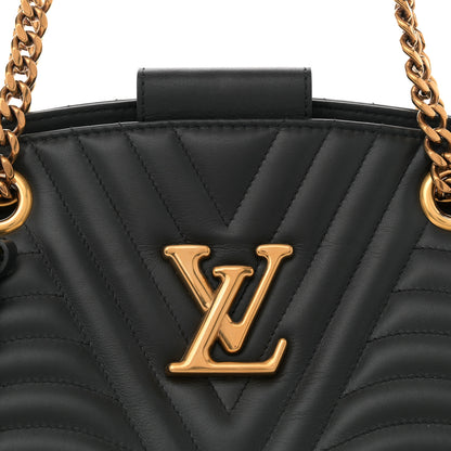 Louis Vuitton Calfskin New Wave Chain Tote Black 8 of 11