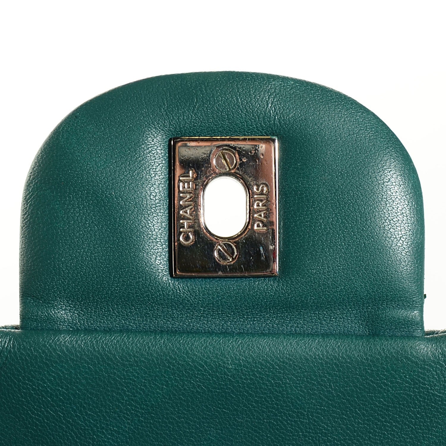 Chanel Lambskin Quilted Jumbo Double Flap Turquoise 8 of 8
