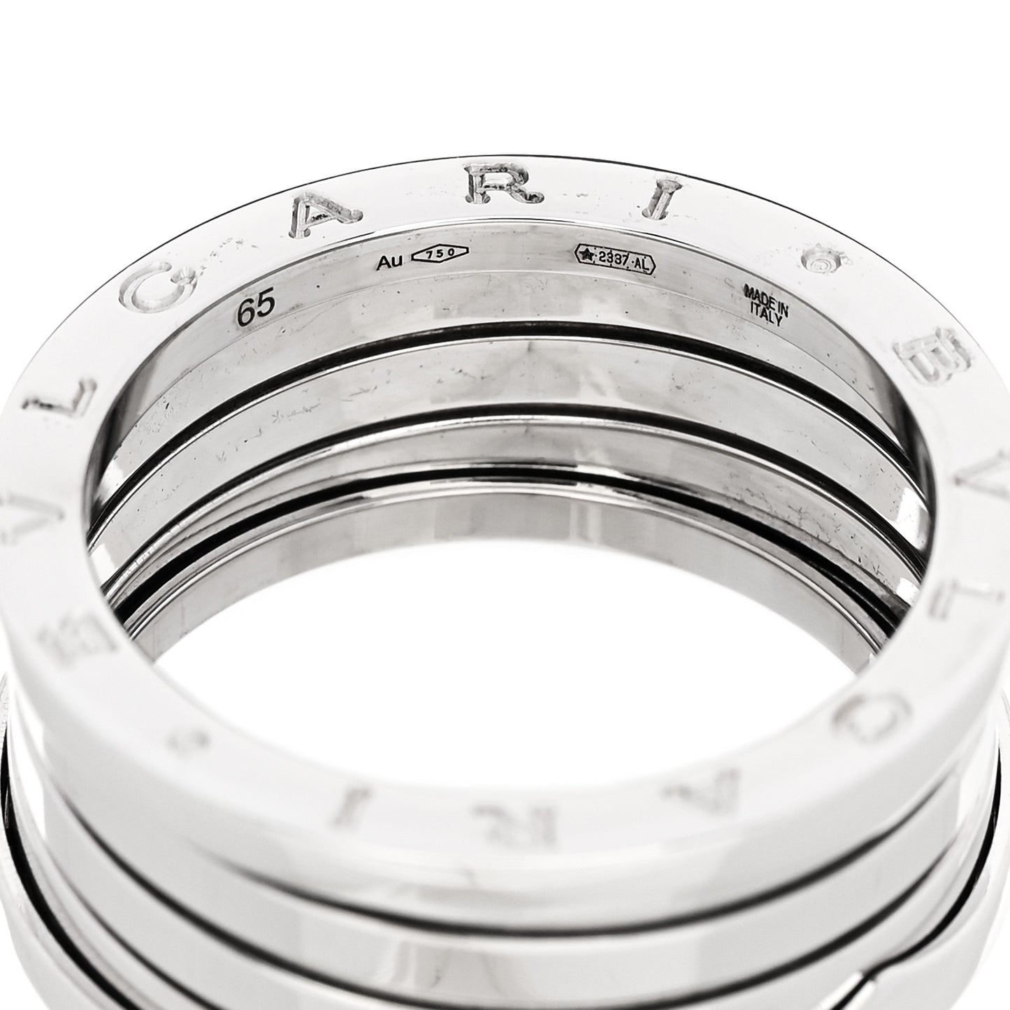 18K White Gold B.Zero1 Four-Band Ring 65 11
