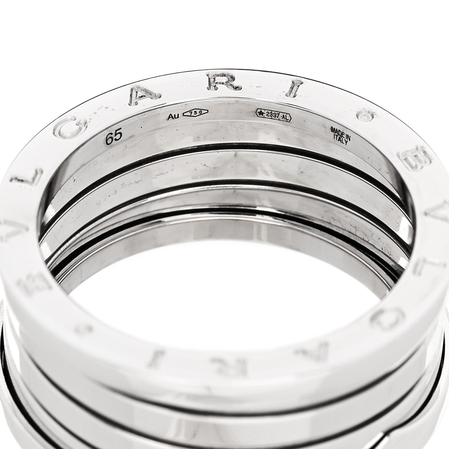 Bulgari 18K White Gold B.Zero1 Four-Band Ring 65 11 5 of 6