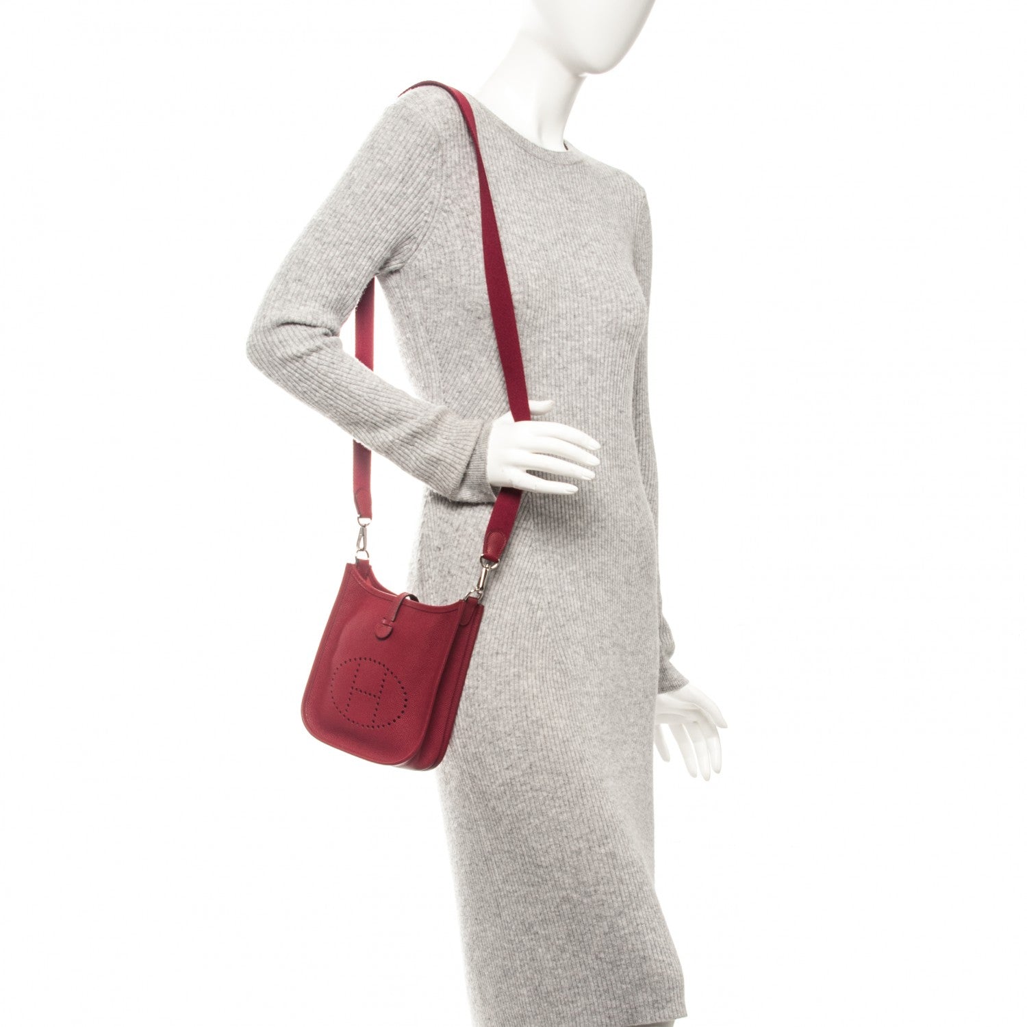 Hermes Epsom Evelyne TPM Rouge Grenat 2 of 7