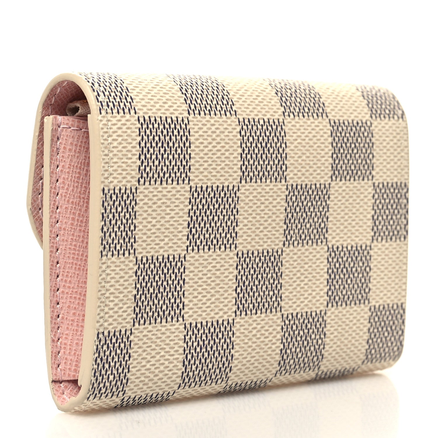 Louis Vuitton Damier Azur Rosalie Coin Purse Rose Ballerine 3 of 9