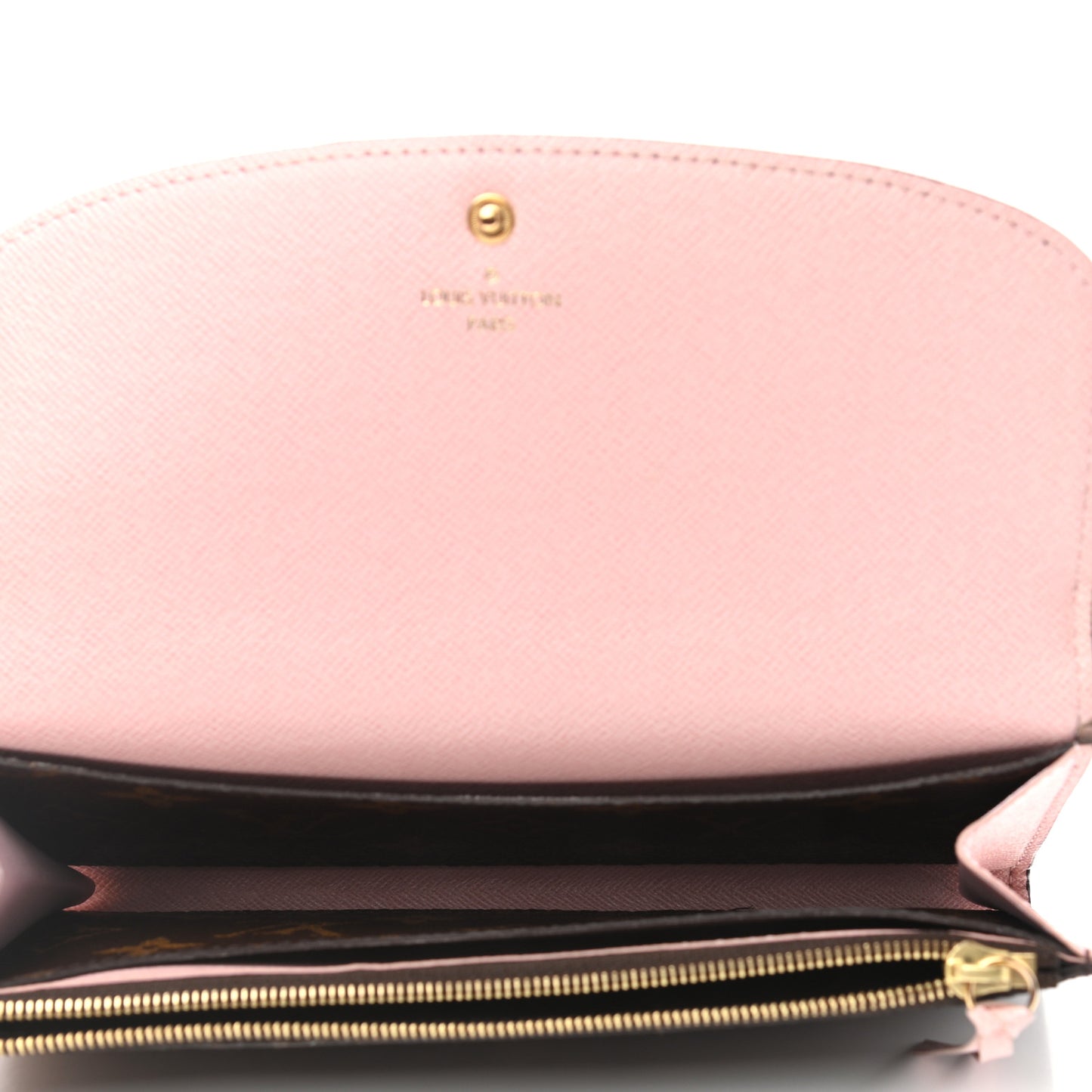 Monogram Emilie Wallet Rose Ballerine