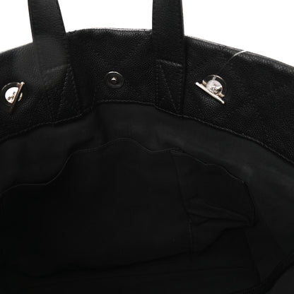 Chanel Caviar Quilted Large CC Tote Black 10 of 12