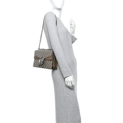 Gucci GG Supreme Monogram Small Dionysus Shoulder Bag Taupe 2 of 11