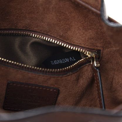 Valentino Garavani Grained Calfskin Rockstud Bucket Bag Light Brown 8 of 10