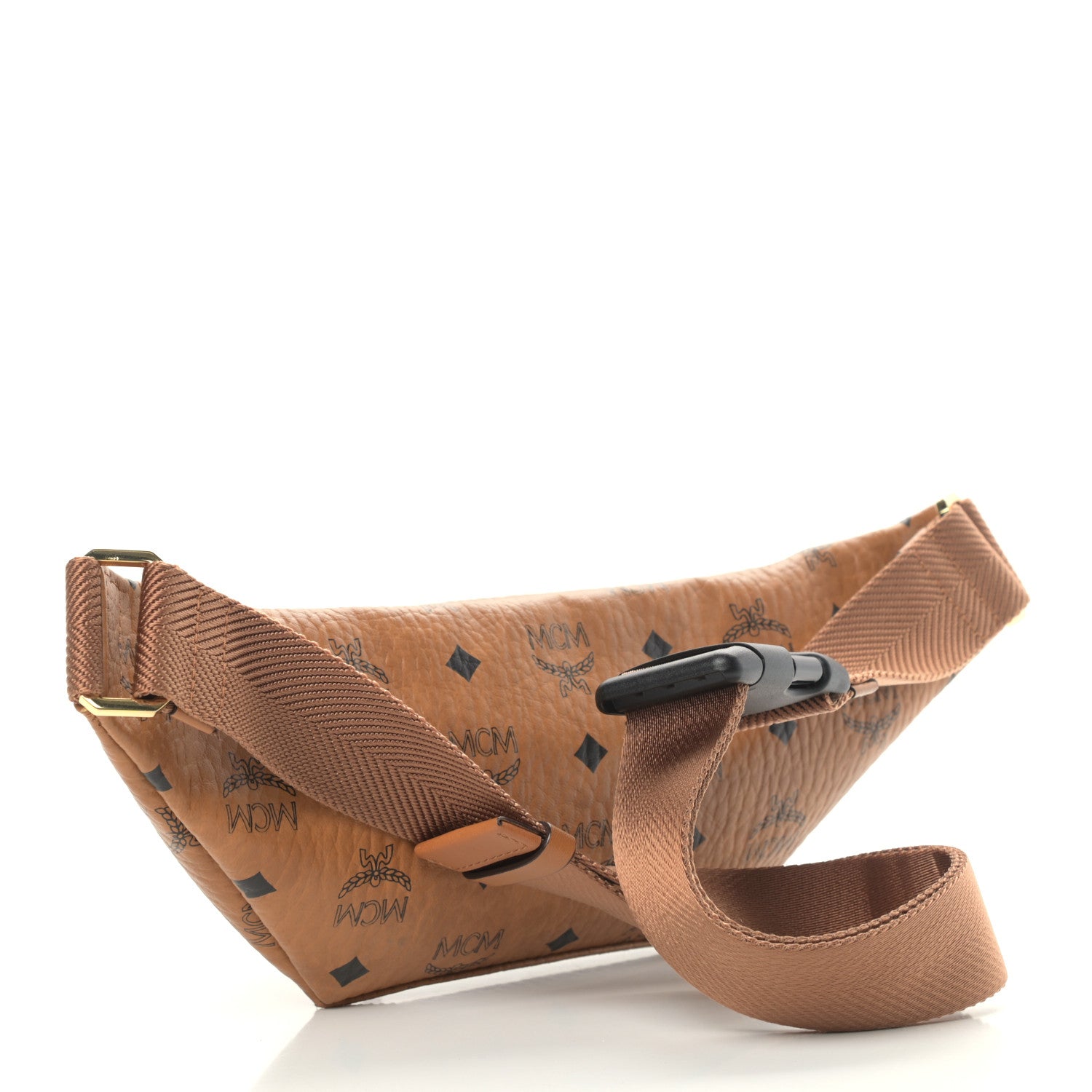 MCM Visetos Stark Belt Bag Cognac 5 of 22