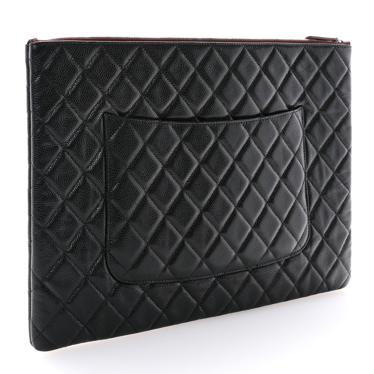 Caviar Quilted XL Cosmetic Case Black