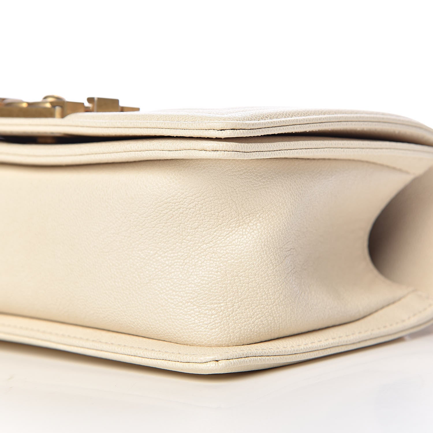 Chanel Caviar Quilted Small Boy Flap Ivory 9 of 11