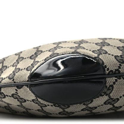 Gucci Monogram Patent Small Hobo  Black 9 of 10
