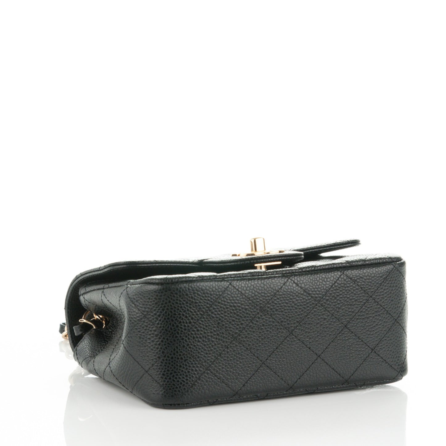 Caviar Quilted Mini Square Flap Black