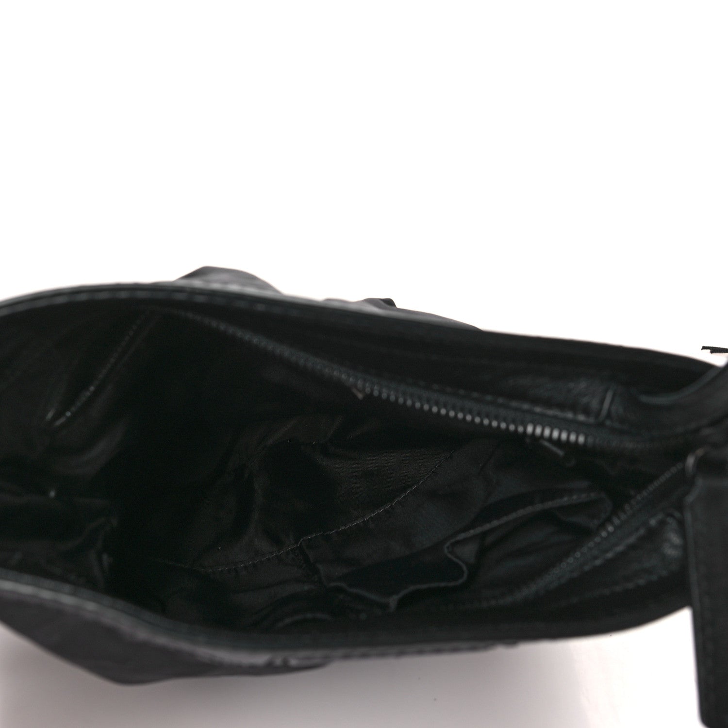 Burberry Nylon Tonal Check Crossbody Black 4 of 7