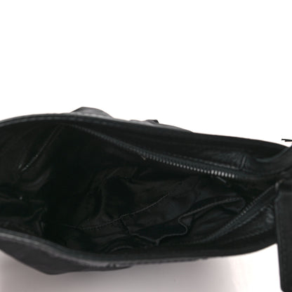 Burberry Nylon Tonal Check Crossbody Black 4 of 7