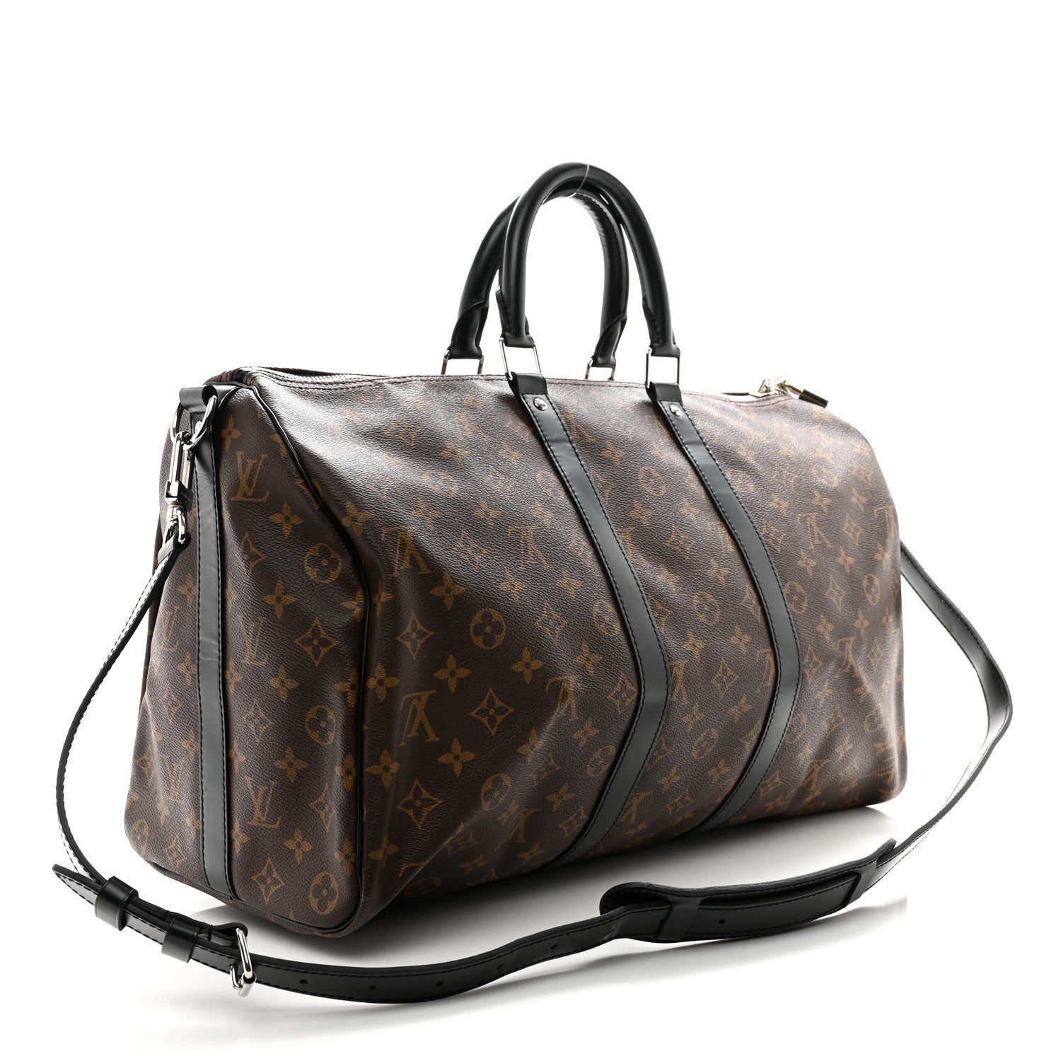Louis Vuitton Monogram Macassar Keepall Bandouliere 45 2 of 9