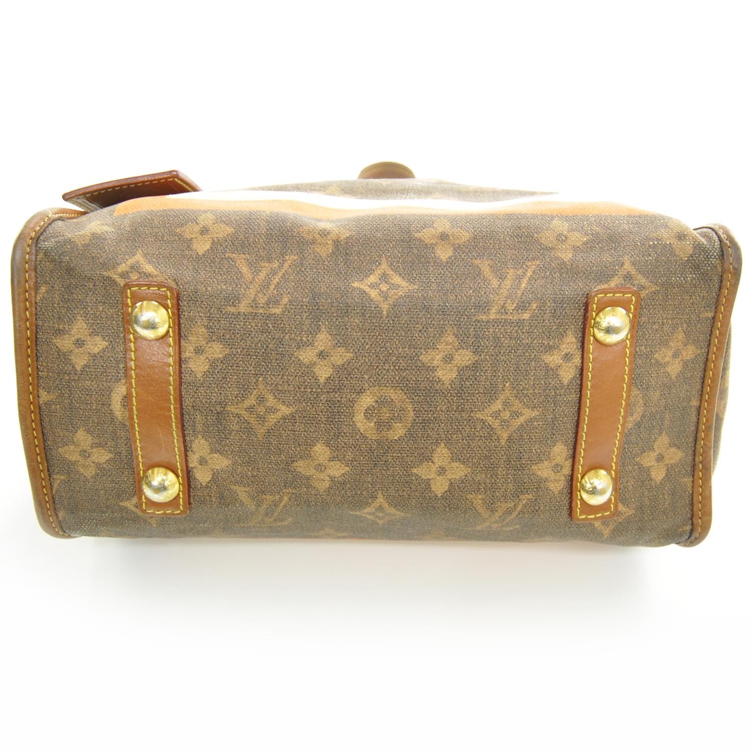 Louis Vuitton Monogram Rayures Tisse Sac PM 4 of 8