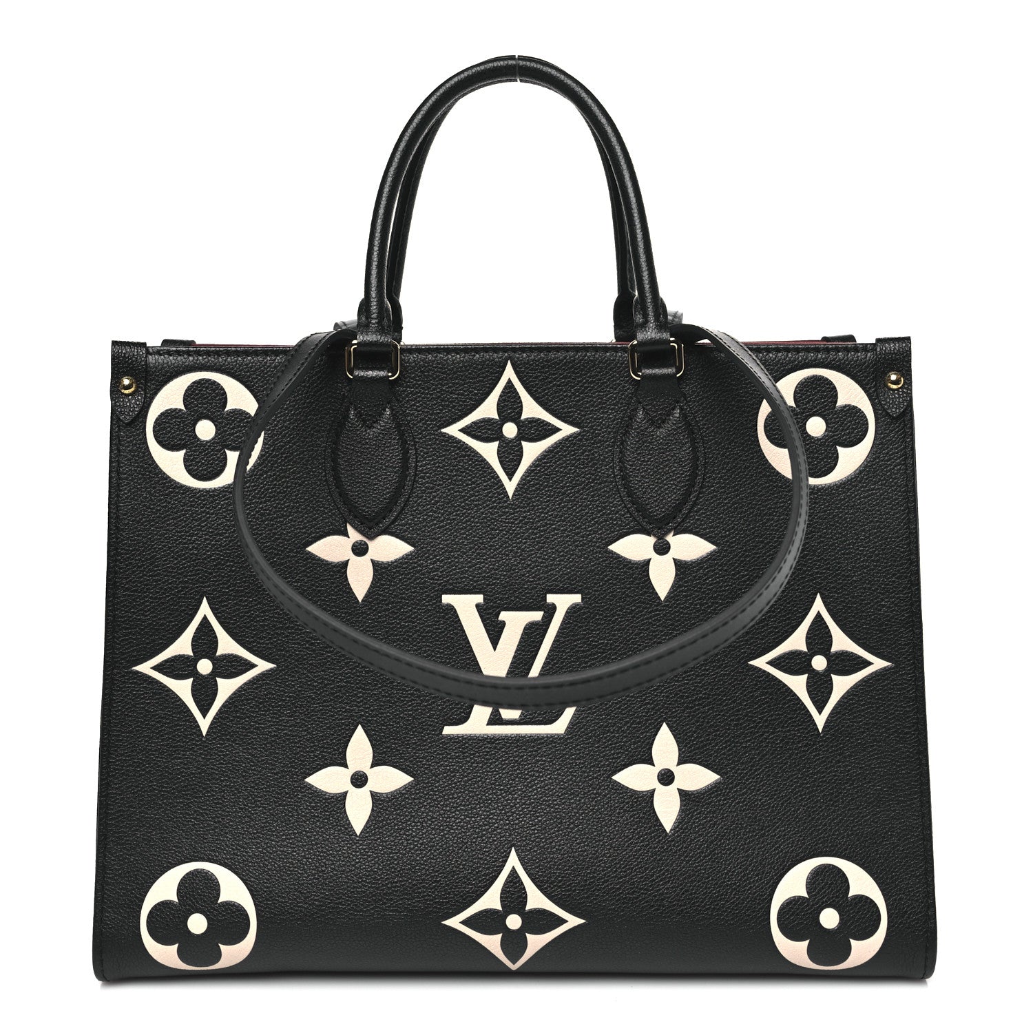 Louis Vuitton Empreinte Monogram Giant Onthego MM Black Beige 1 of 9