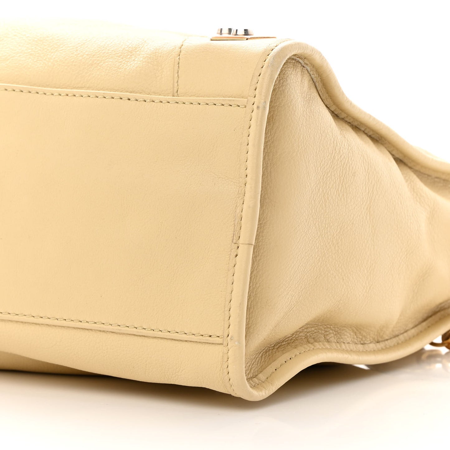 Veau Amp Plate Gold Hardware City Beige Argile