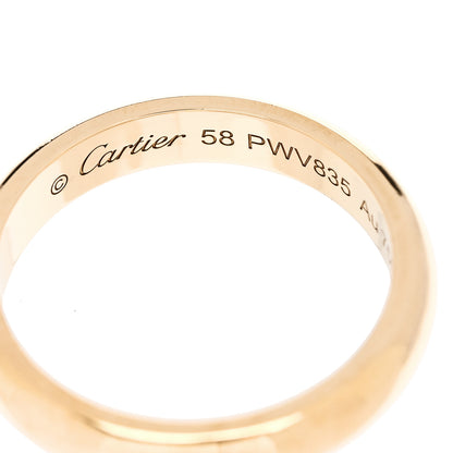 Cartier 18K Yellow Gold 4mm 1895 Wedding Band Ring 58 8.5 4 of 5