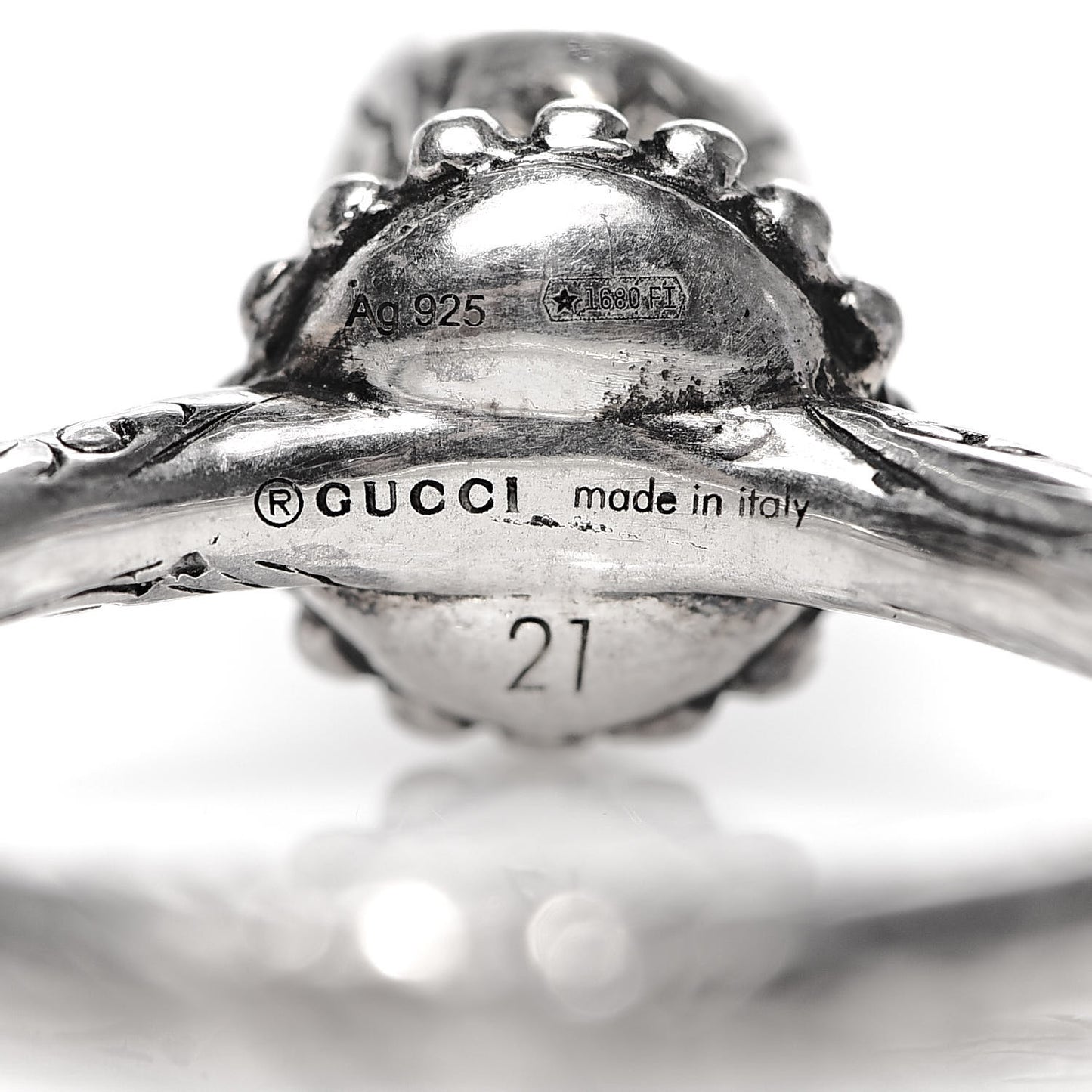 Sterling Silver Anger Forest Eagle Head Ring 61 9.5