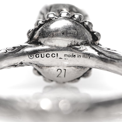 Gucci Sterling Silver Anger Forest Eagle Head Ring 61 9.5 5 of 5