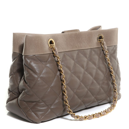 Chanel Calfskin Soft Elegance Large Tote Grey 3 of 8