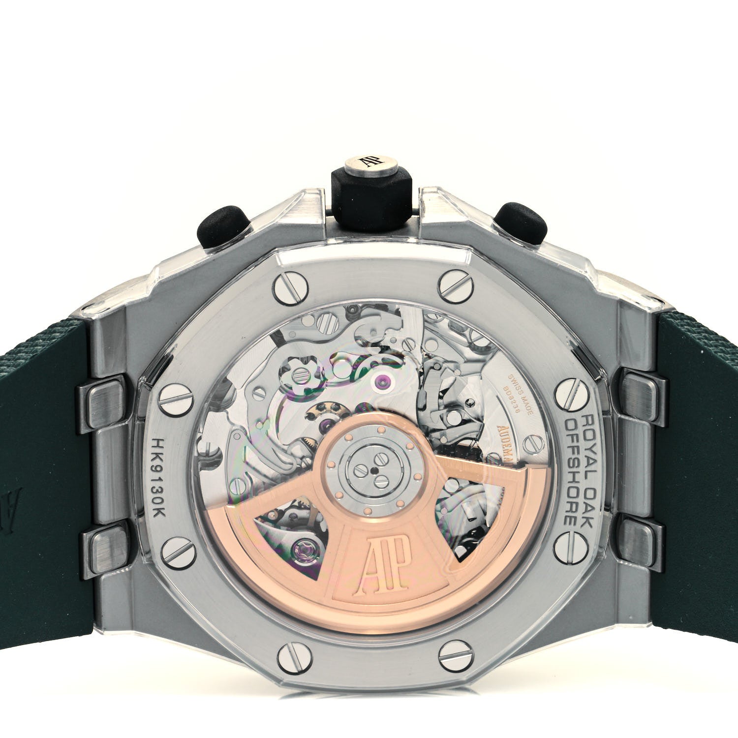 Audemars Piguet Titanium Rubber 42mm Royal Oak Offshore Chronograph Automatic Watch Green 26238TI.OO.A056CA.01 4 of 5