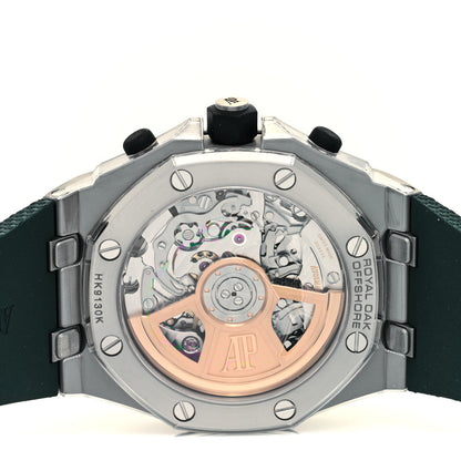 Audemars Piguet Titanium Rubber 42mm Royal Oak Offshore Chronograph Automatic Watch Green 26238TI.OO.A056CA.01 4 of 5