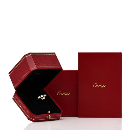 Cartier 18K Pink Gold 3.5mm LOVE Wedding Band Ring 56 7.75 5 of 5