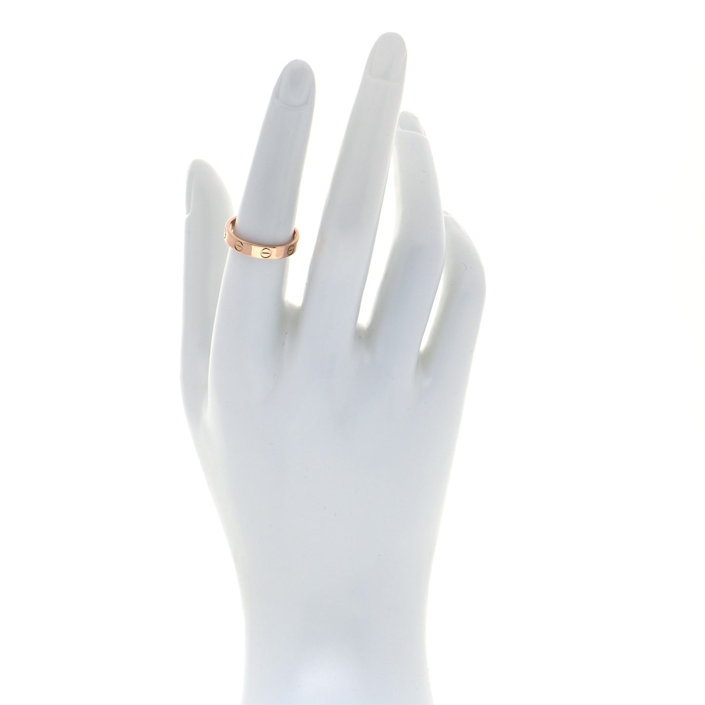 18K Pink Gold 3.5mm LOVE Wedding Band Ring 51 5.75