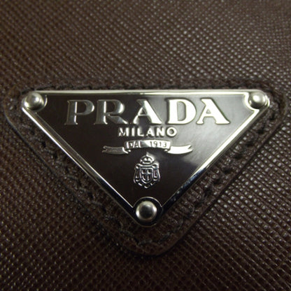 Prada Saffiano Rolling Suitcase Brown 7 of 11