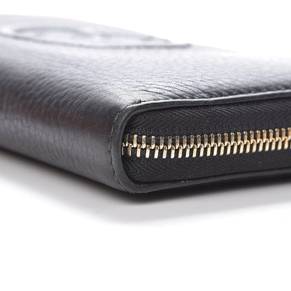 Gucci Calfskin Soho Zip Around Wallet Black 9 of 11