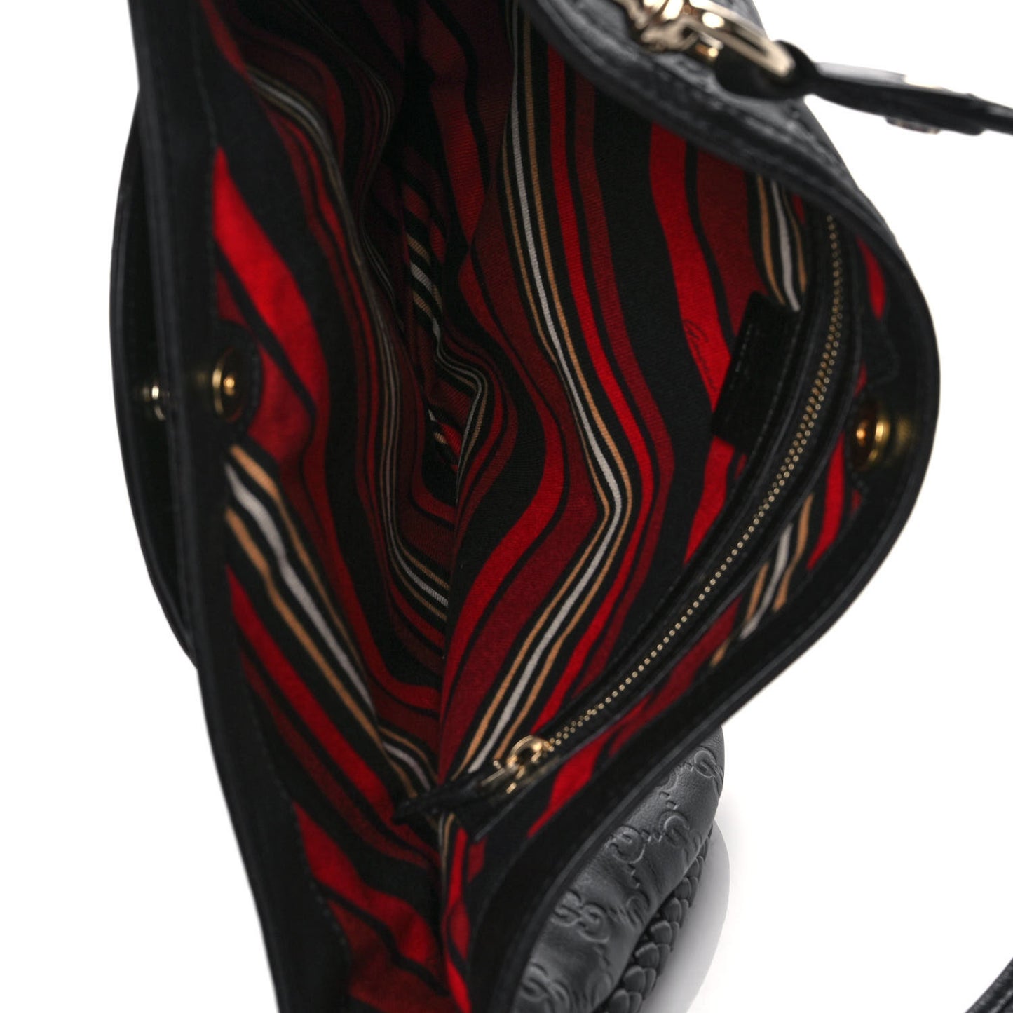 Guccissima Britt Medium Shoulder Bag Black