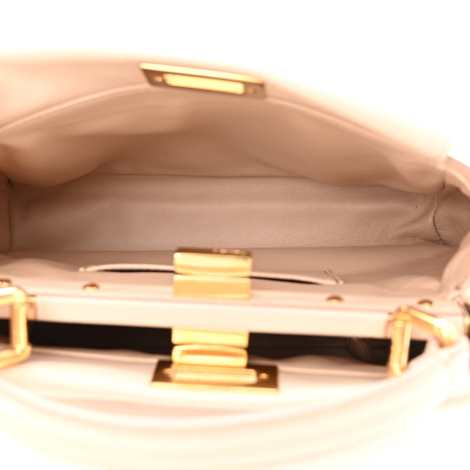 Fendi Nappa Stacked Bar Mini Peekaboo Iconic Satchel Rosa Plaster 5 of 11
