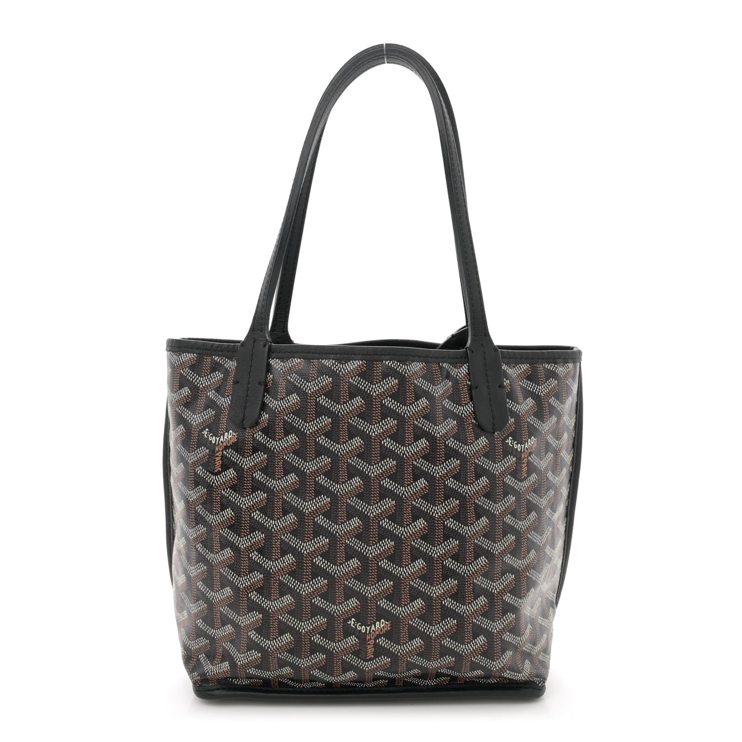 Goyardine Reversible Mini Anjou Black