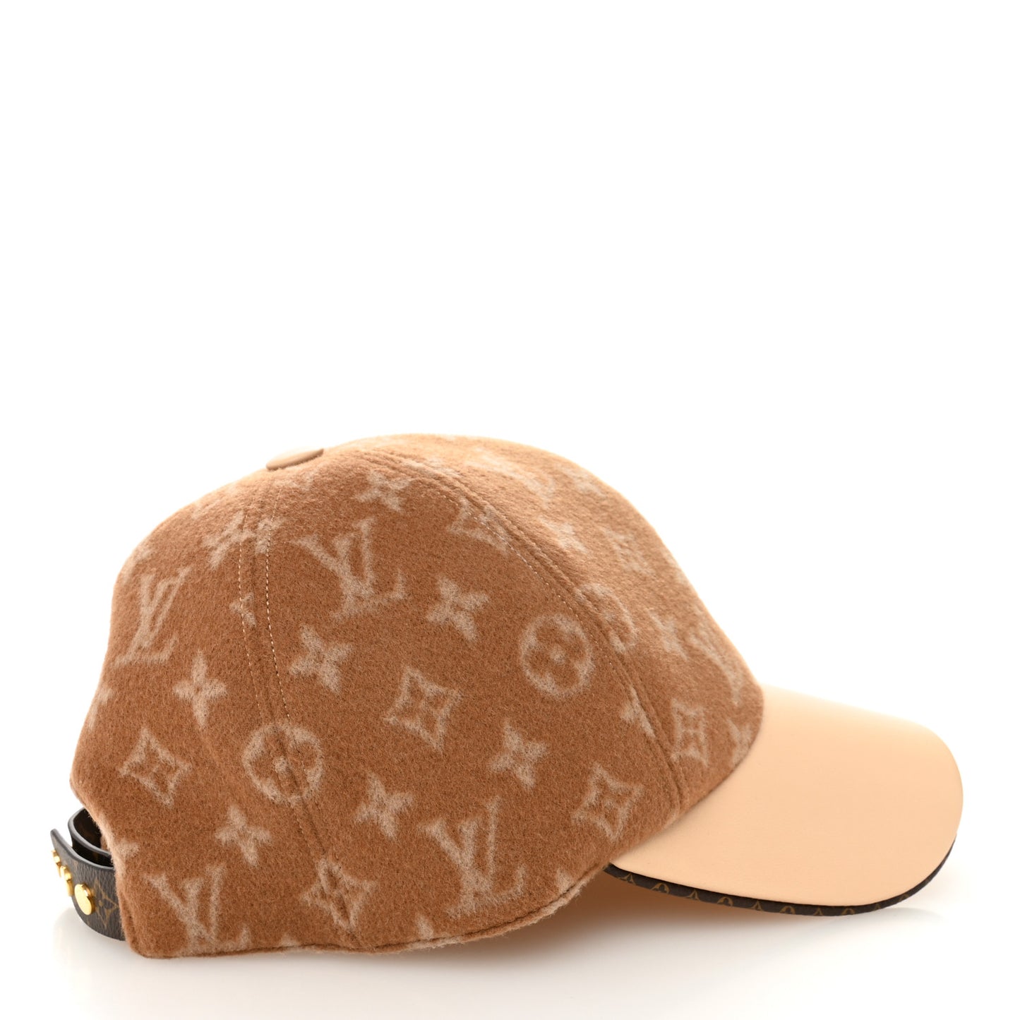 Wool Monogram Carry On Cap M Beige