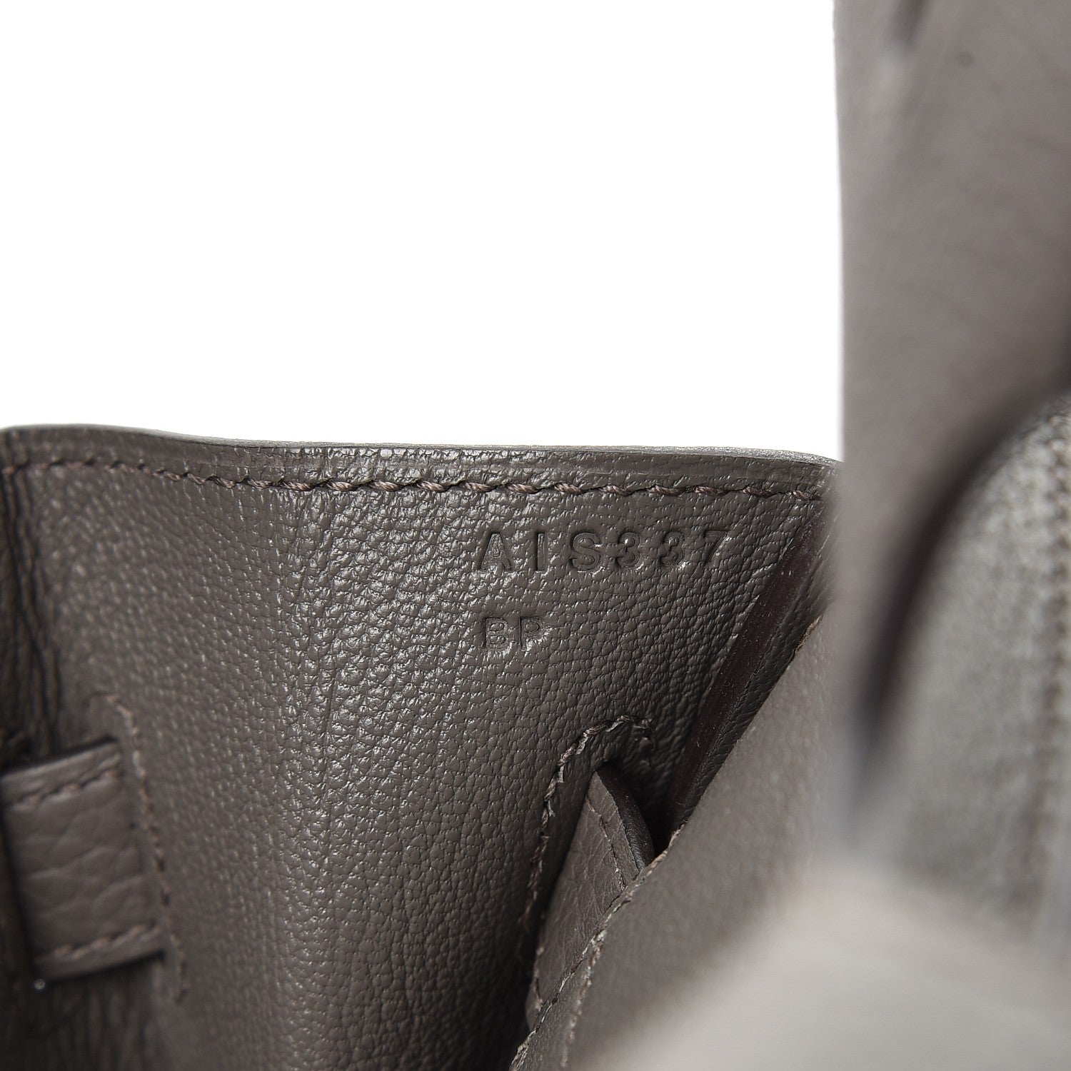 Hermes Taurillon Clemence Birkin 30 Etain 11 of 34