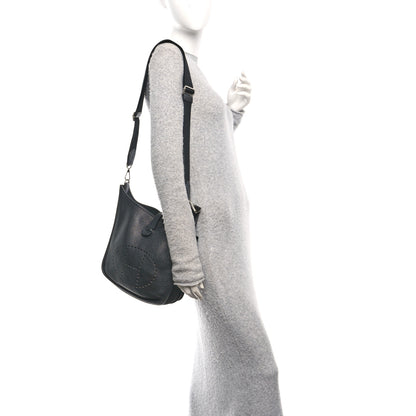 Hermes Taurillon Clemence Evelyne III PM Black 2 of 12
