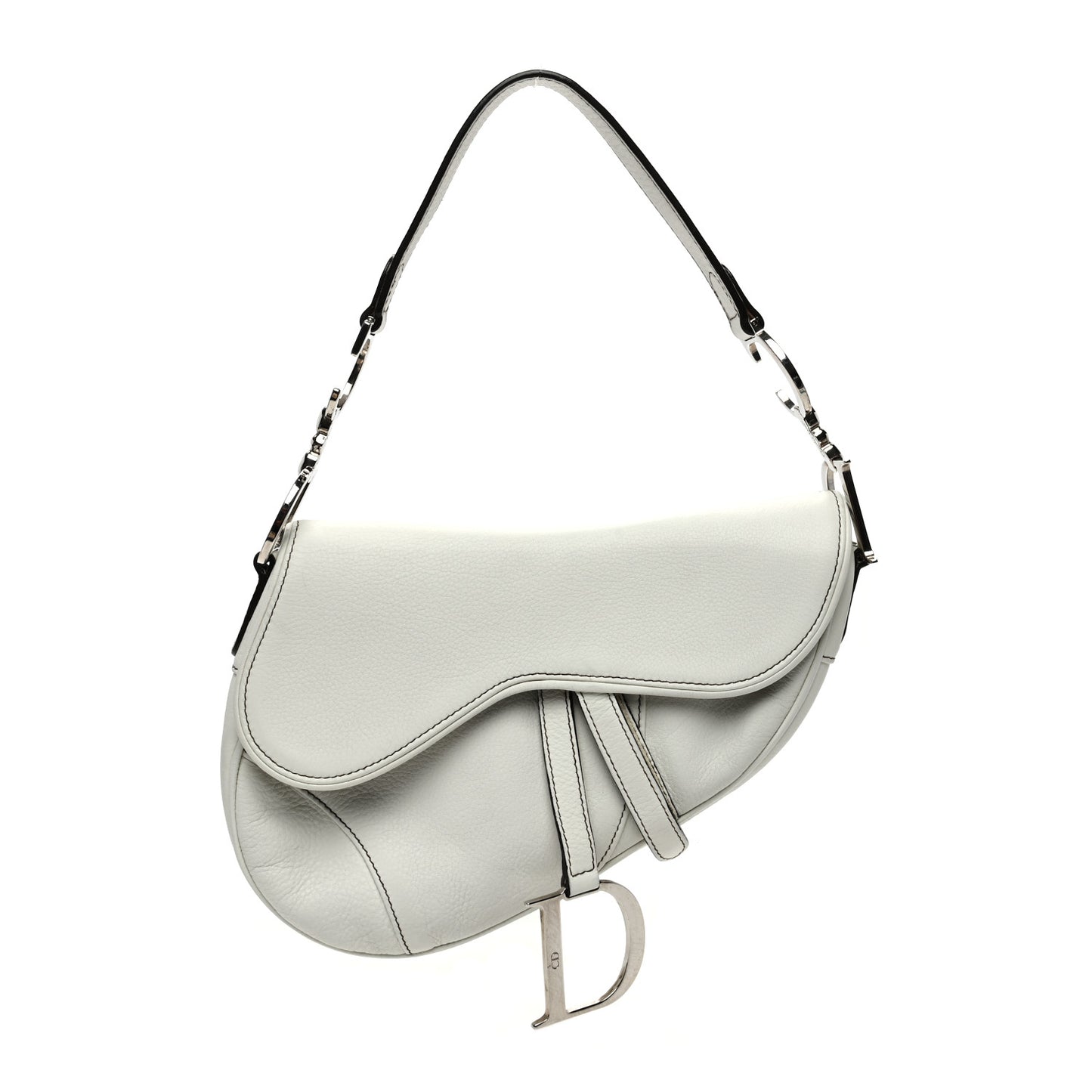 Calfskin Saddle Bag White