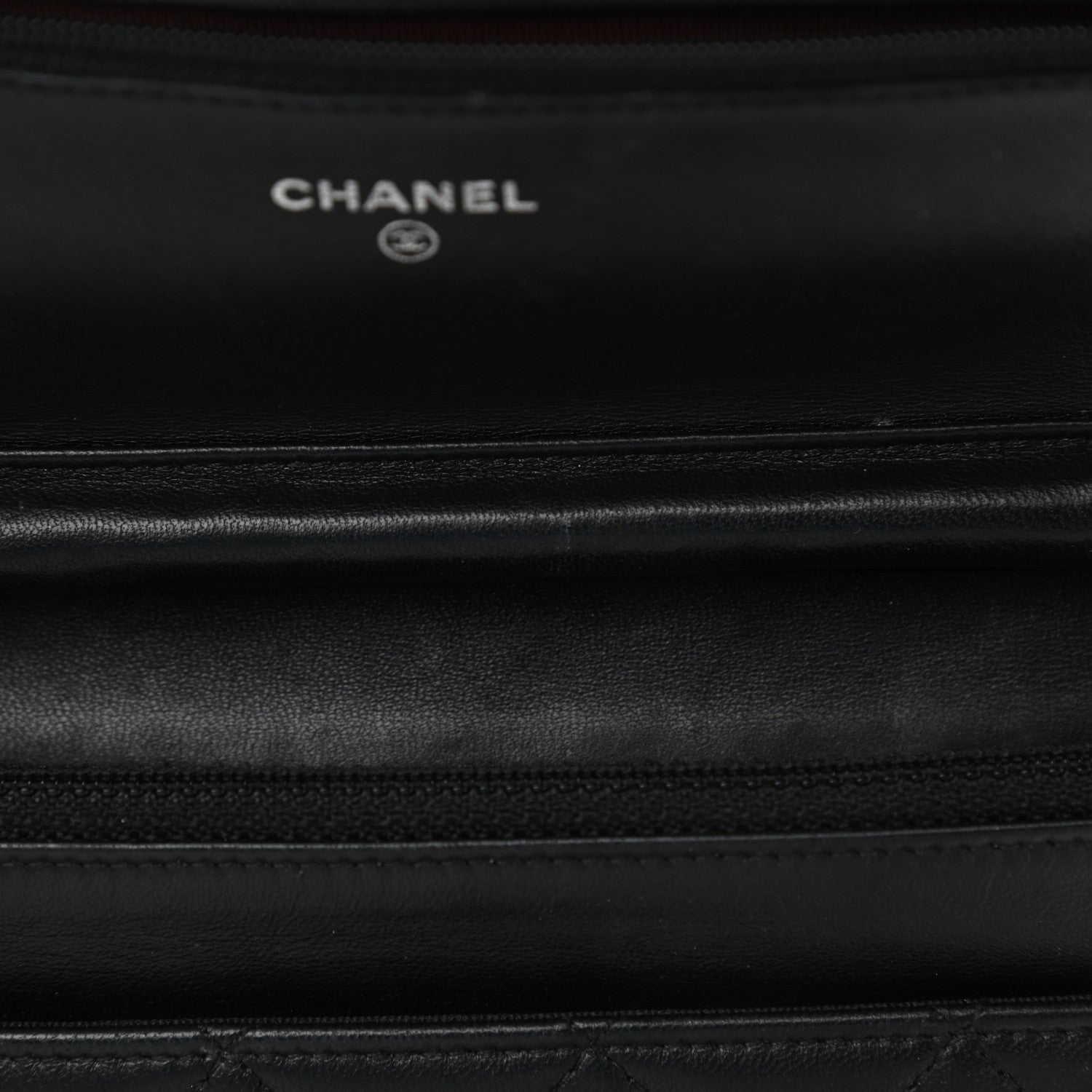 Chanel Lambskin Quilted Wallet On Chain WOC Black 12 of 13