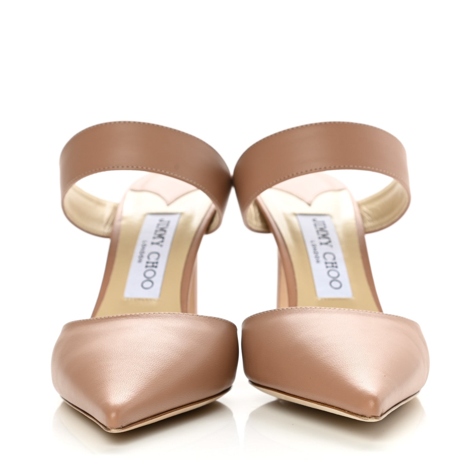 Jimmy Choo Calfskin Cheri Ankle Strap 85 Pumps 39 Powder Pink 2 of 8