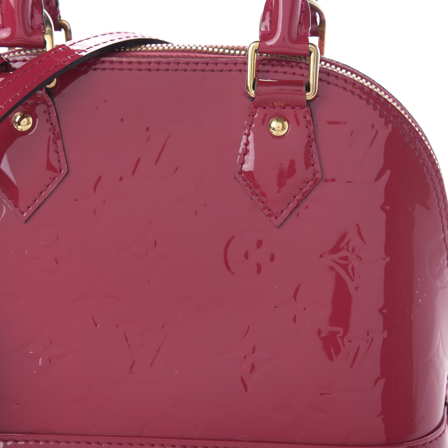 Louis Vuitton Vernis Alma BB Rose Indien 8 of 11