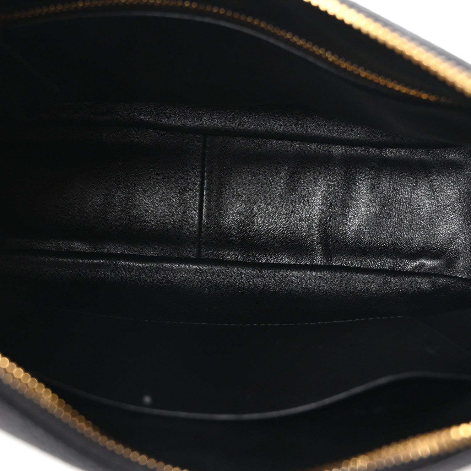 Prada Vitello Daino Soft Zippered Hobo Shoulder Bag Black 5 of 10
