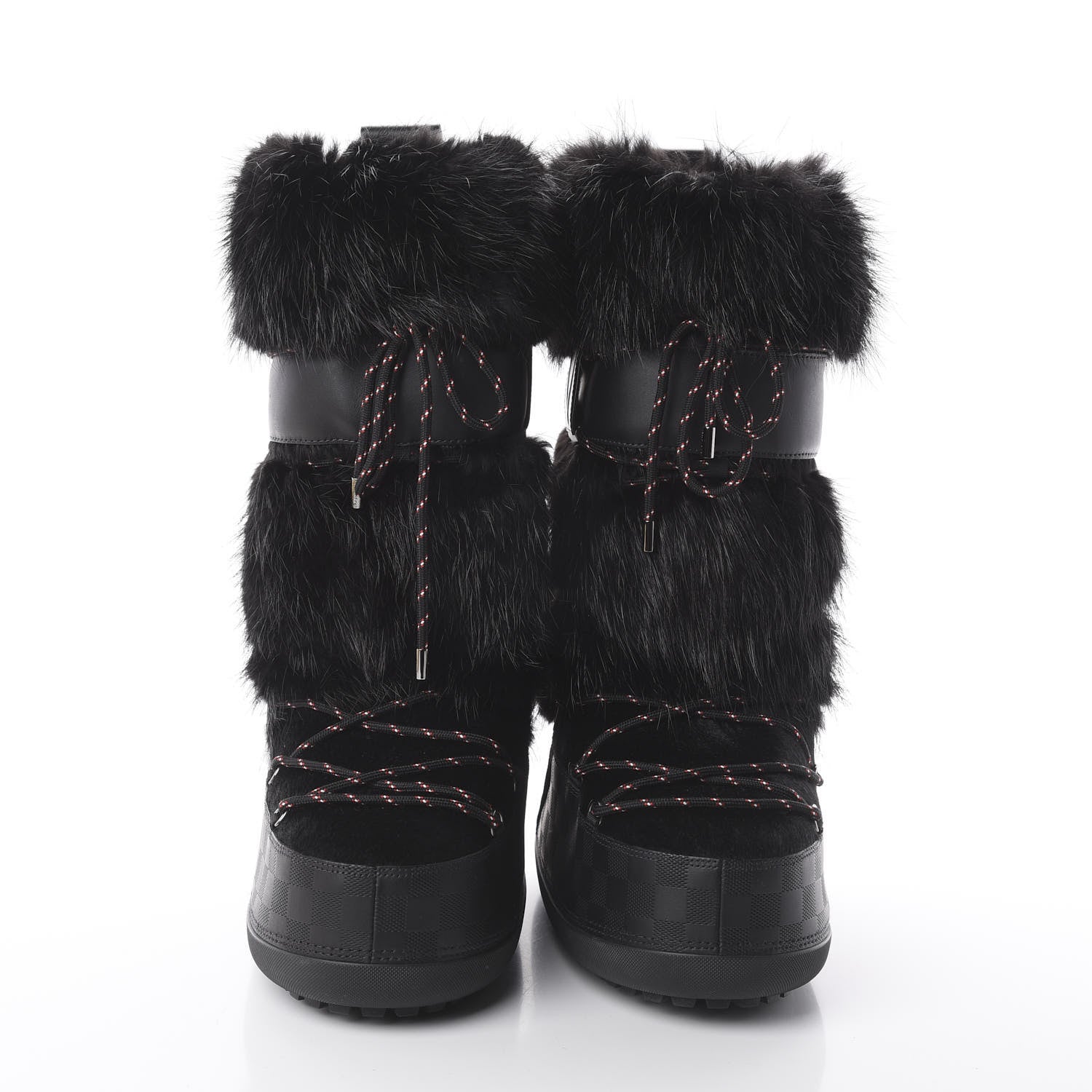 Louis Vuitton Damier Infini Fur Mens Snowstorm Boot 10 Black 2 of 6