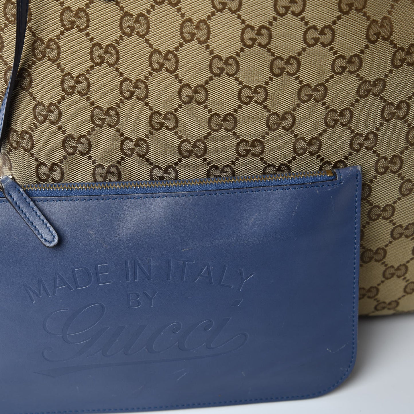 Monogram Medium Craft Tote Turquoise