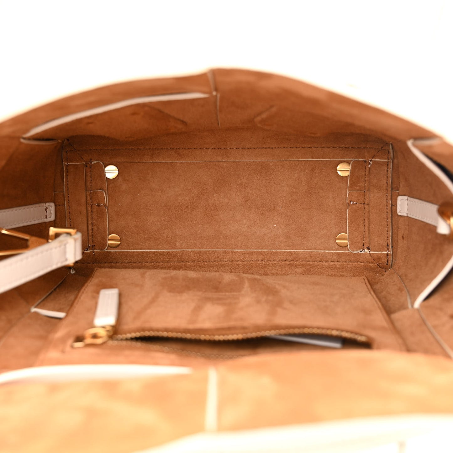 French Calfskin Maxi Intrecciato Mini Arco Bianco